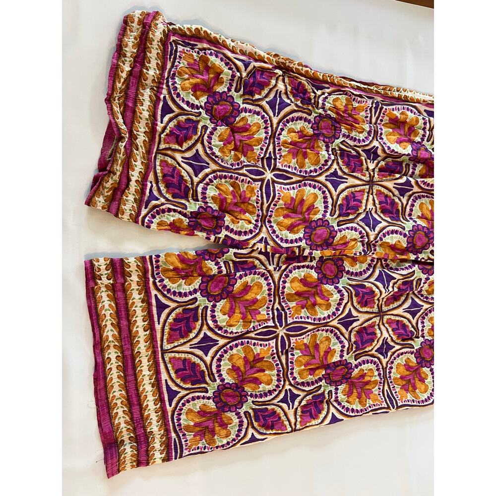 NWT Haute Hippie 2 pc Set Blouse Pants Womens Medium Floral Abstract Y2K Boho - Picture 13 of 15